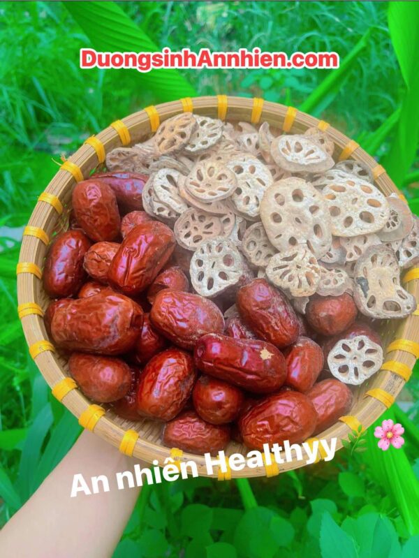 Trà củ sen cận cảnh