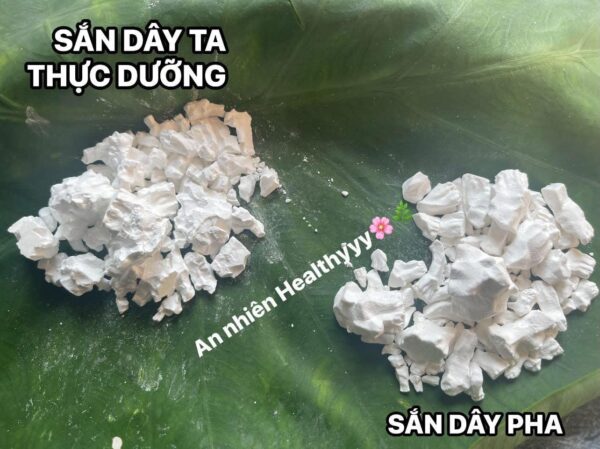 Tinh bột sắn dây cận cảnh