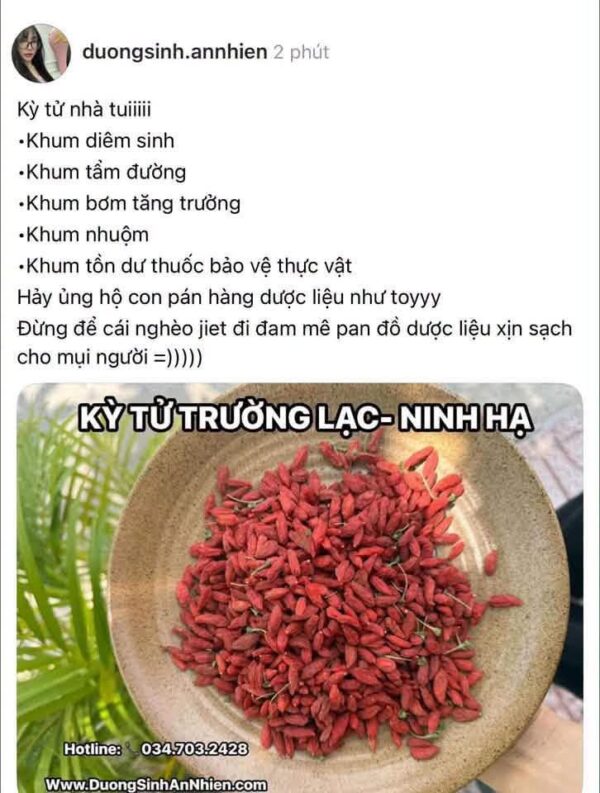 KỲ TỬ THƯỢNG HẠNG(order 5-7 ngày) quy cách đóng gói