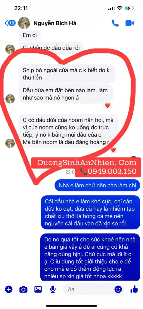 Dầu dừa tươi lạnh – ảnh thực tế 1