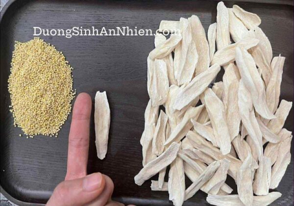 HOÀI SƠN DƯỢC THIẾT CÔN NÂU SẦN CHÍNH PHẨM DẠNG LÁT chi tiết