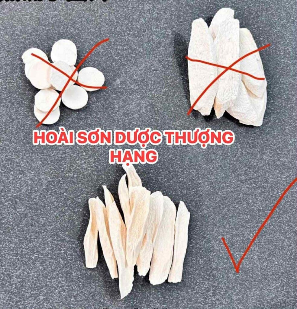 Hoài sơn dược thiết côn – ảnh thực tế 2