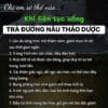 ĐƯỜNG NÂU THẢO DƯỢC CHUẨN VÂN NAM khi pha, nấu