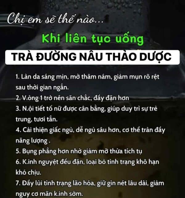 ĐƯỜNG NÂU THẢO DƯỢC CHUẨN VÂN NAM khi pha, nấu