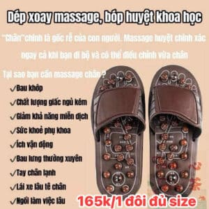 Dép nhấn huyệt dưỡng sinh công nghệ nhật bản