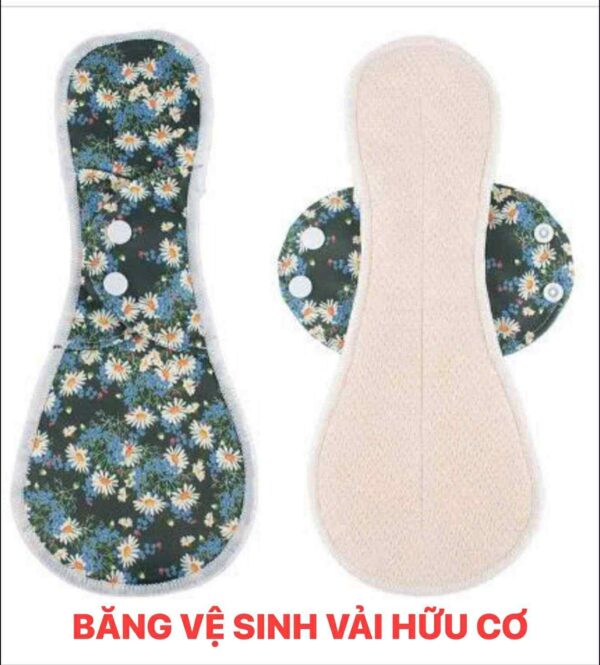 BĂNG VỆ SINH VẢI HỮU CƠ KHÔNG CỘM KHÔNG TRÀN- TÁI SỬ DỤNG 3-5 NĂM màu sắc tự nhiên