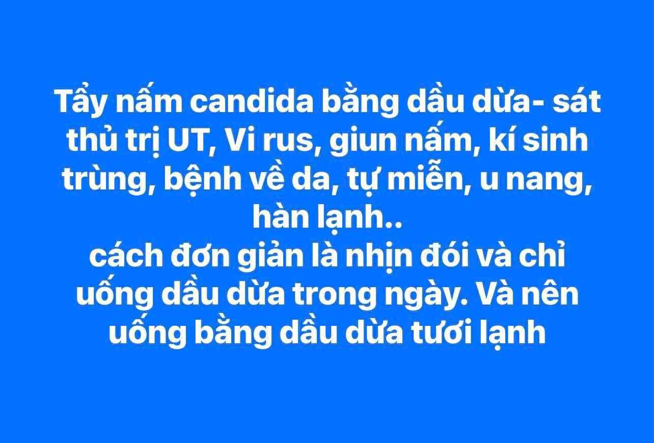 Dầu dừa tươi lạnh Raw Virgin dùng thải độc nấm Candida