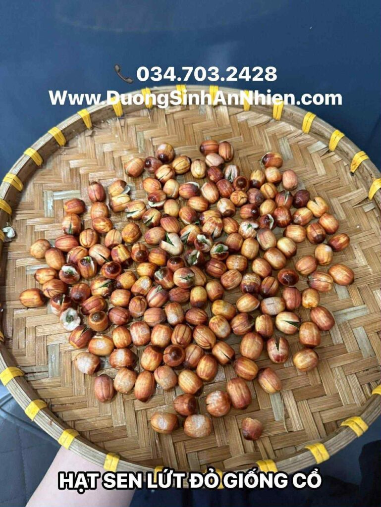 Hạt sen đỏ khô – ảnh thực tế 1
