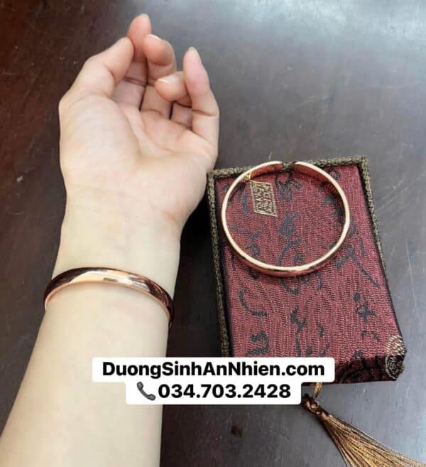 Vòng đồng đỏ nguyên chất (hàng order) màu sắc tự nhiên