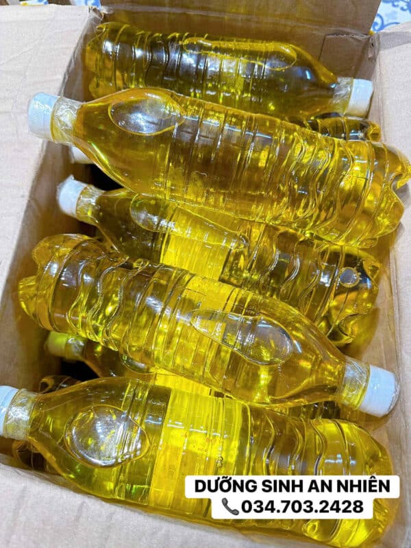 DẦU LẠC SẺ ÉP NGUỘI KHÔNG TINH LUYỆN 1 LÍT khi pha, nấu
