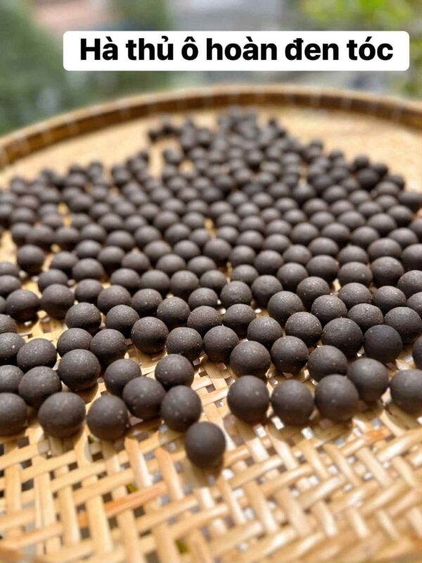 VIÊN HOÀN ĐEN TÓC HÀ THỦ Ô RỪNG Hũ 500Gr khi pha, nấu