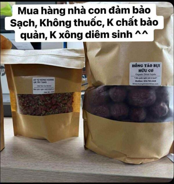 Hồng táo bụi hữu cơ cận cảnh