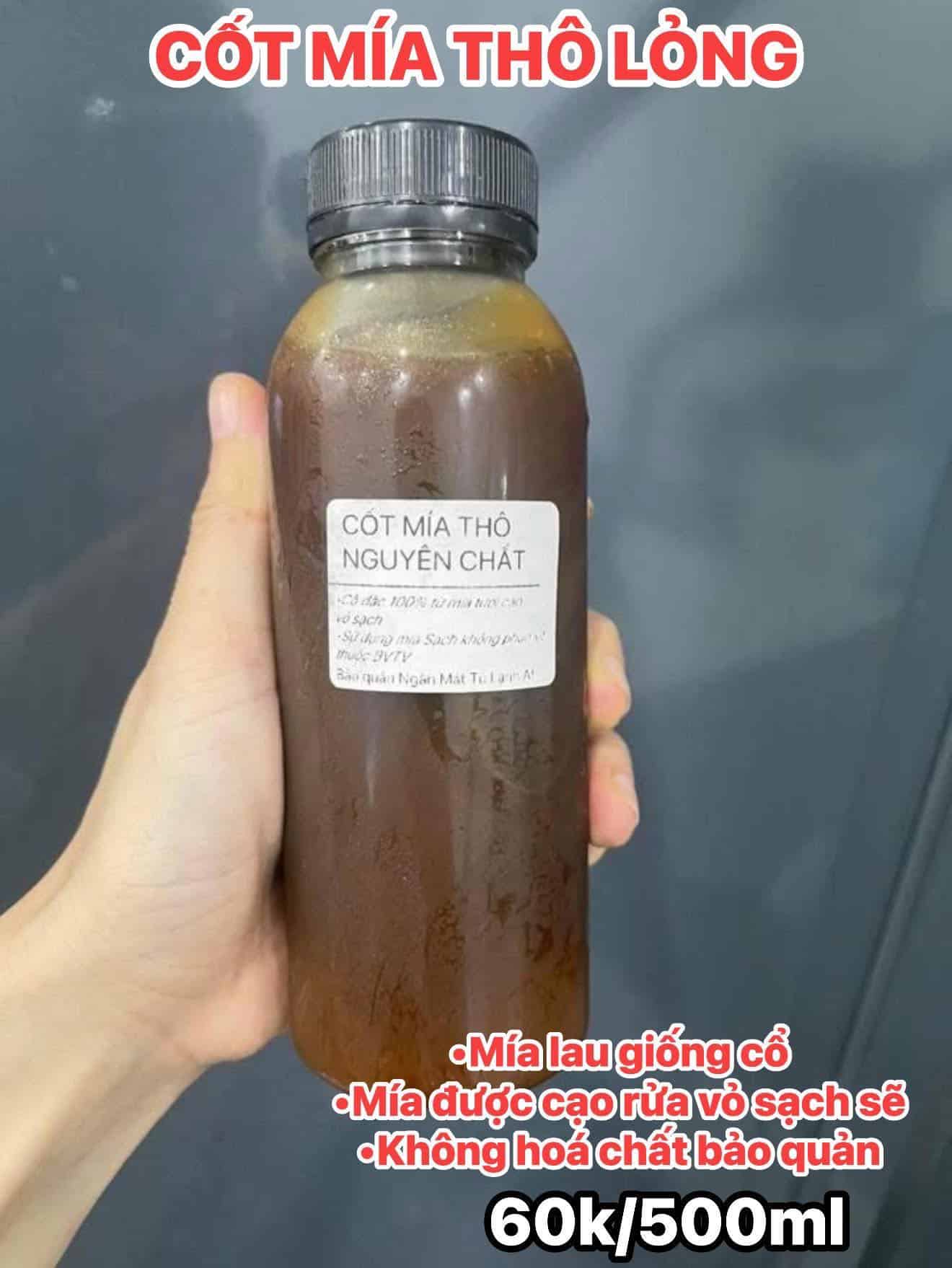 MẬT MÍA LAU GIỐNG CỔ [Đường thô dạng lỏng] 500ml