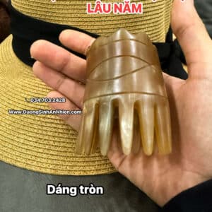 LƯỢC DÁNG TRÒN - SỪNG TRÂU BẠC ĐỰC TRÊN 20 NĂM (Hàng Order)