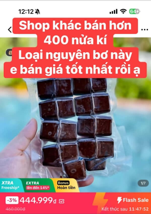 Ca cao nguyên bơ cận cảnh