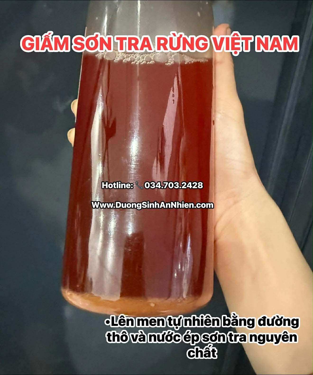 DẤM SƠN TRA RỪNG HỮU CƠ 1000ml