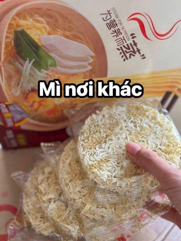 MÌ HOÀI SƠN DƯỢC HẠT SEN- MÌ HEALTHY KHÔNG CHIÊN KHÔNG PHỤ GIA(12 VẮT- HÀNG ORDER) màu sắc tự nhiên