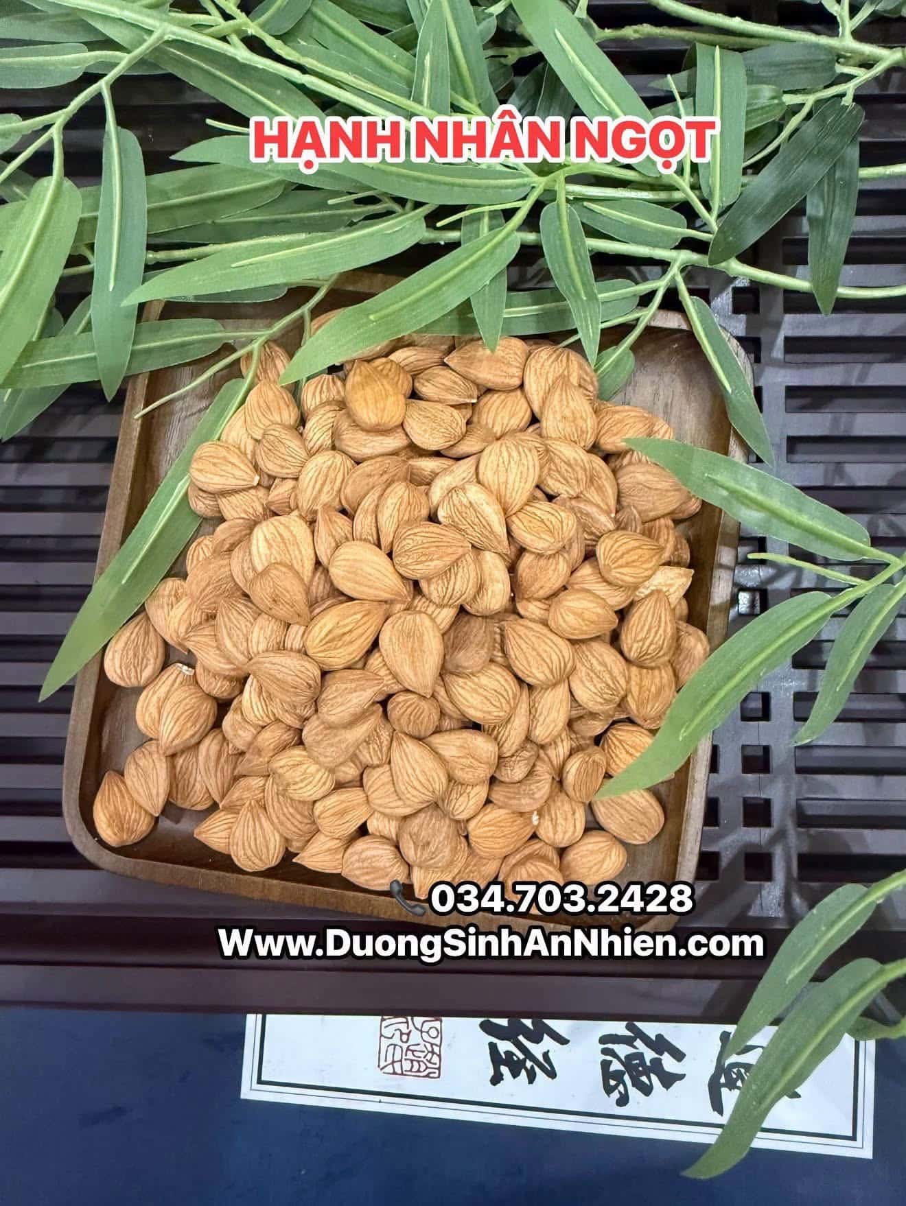 NAM HẠNH NHÂN- HẠNH NHÂN CHUẨN DƯỢC ĐÔNG Y 200GR