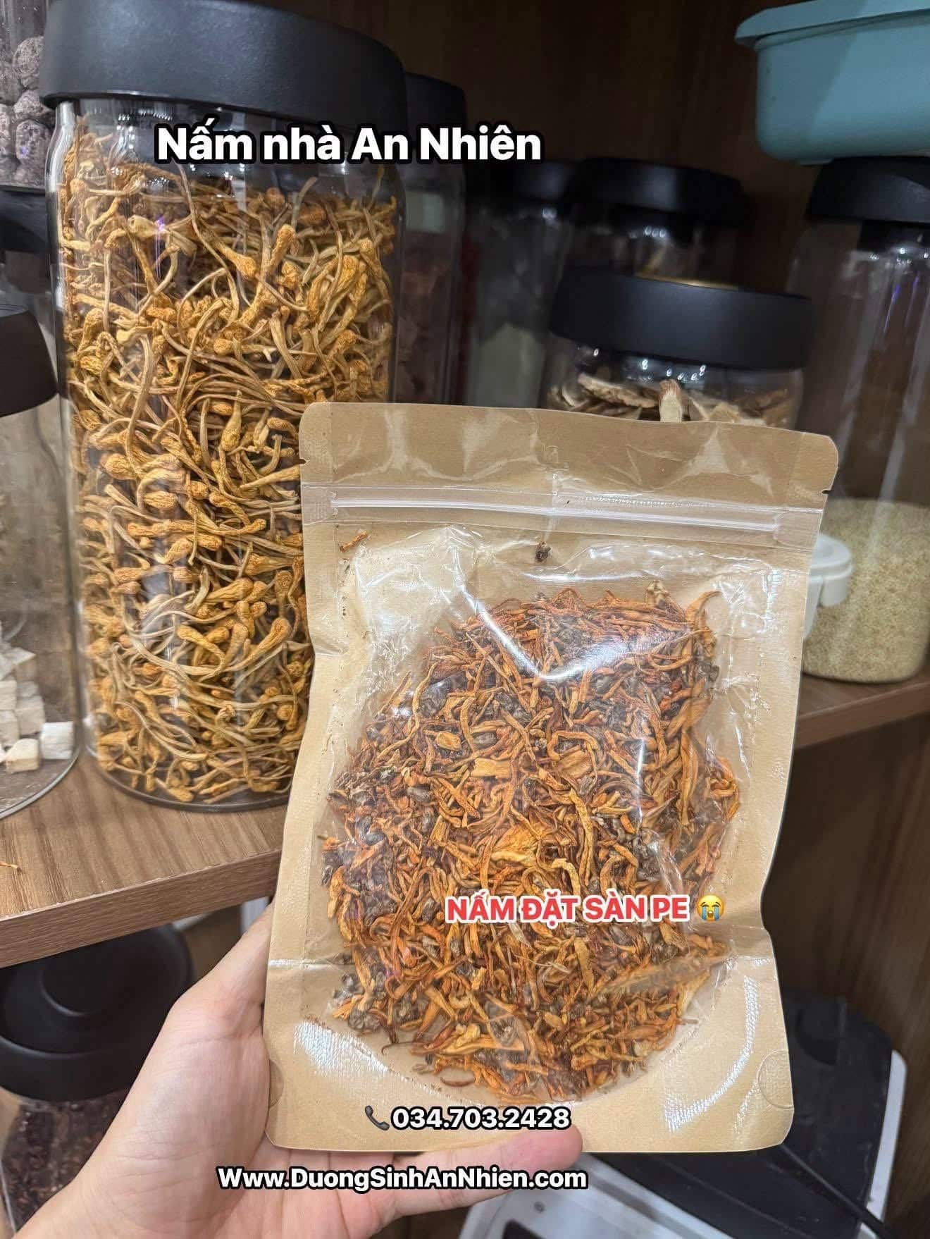 NẤM HẠ THẢO TỰ NHIÊN TÂY TẠNG 50GR(HÀNG ORDER)