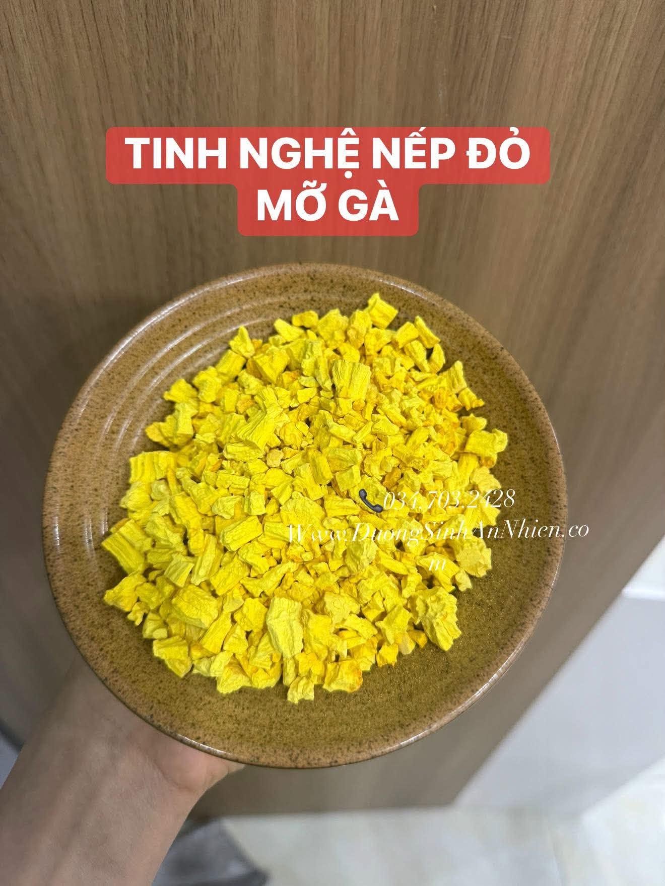 Tinh Nghệ Nếp Đỏ Mỡ Gà