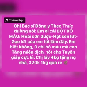 Bột bổ máu dưỡng sinh