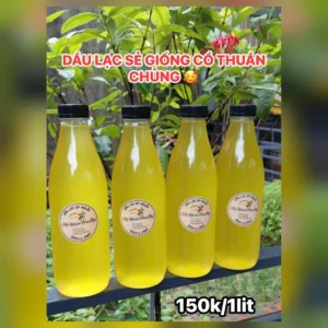 Dầu lạc sẻ ép nguội