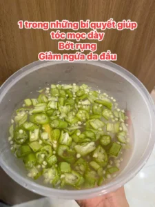 Ủ tóc bằng đậu bắp và gừng